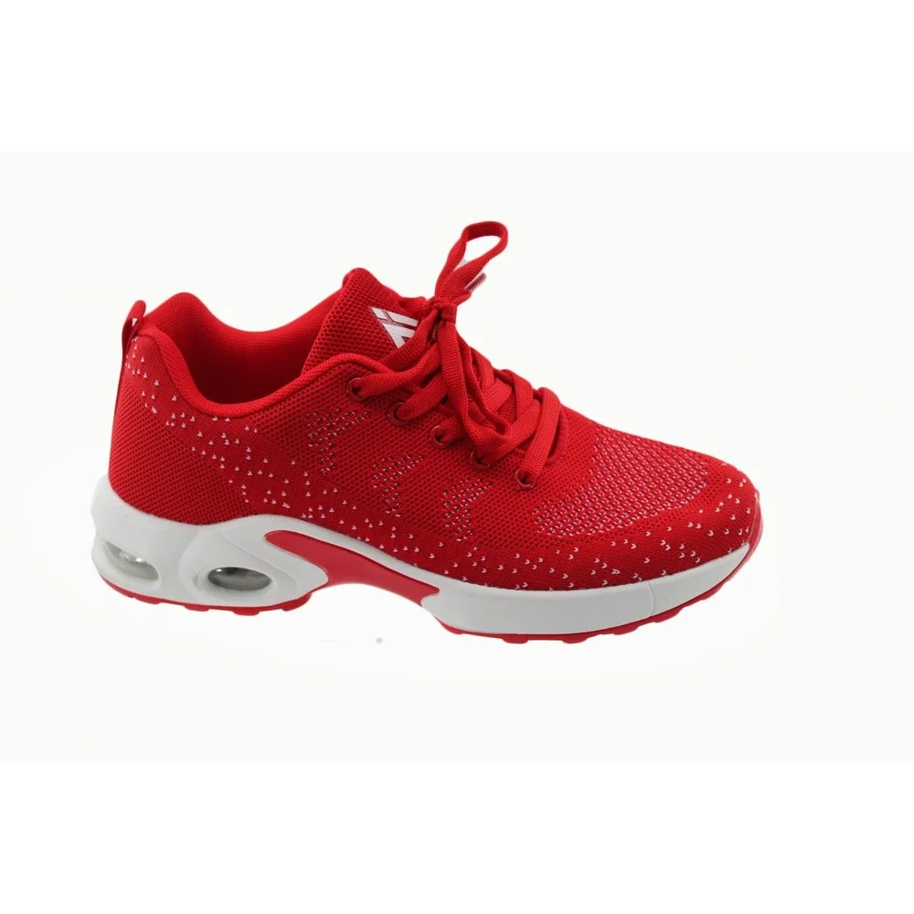 Mishansha Womens Red‎ Knit Air Cushion Running Sneakers Walking Shoes Size 9